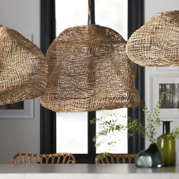 Andorra Wicker Pendant-Large, Natural