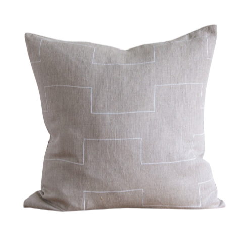 Harbor on Natural/White Pillow