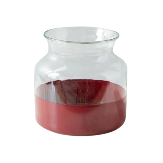 Merlot Colorblock Flower Vase
