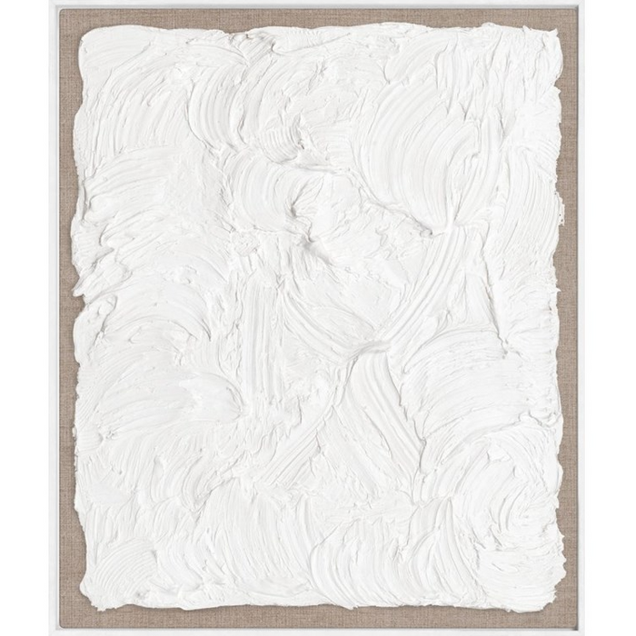 Relevo in White, 21 x 25