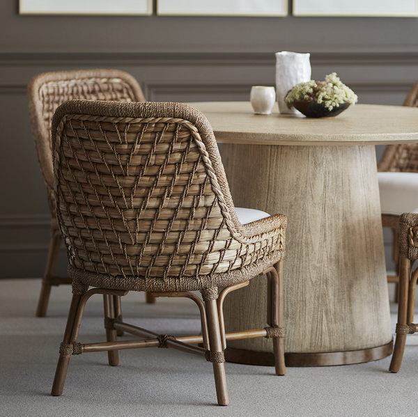 Capitola Side Chair w/ Sailcloth Salt Performance Fabric