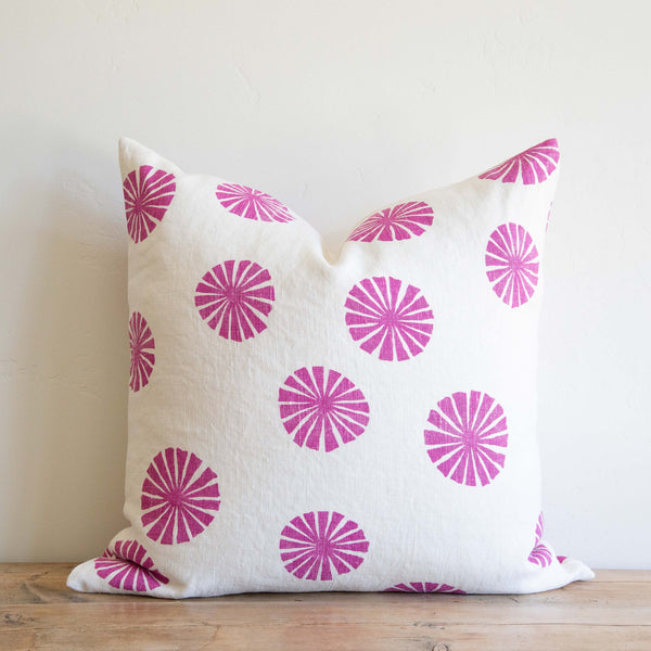 American Pie Pillow - Pink, 22" x 22"