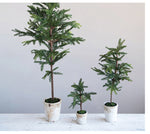 Faux Pine Tree in Distressed Terracotta Pot