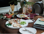 White Mod Ornament Charcuterie Board, 2 Sizes