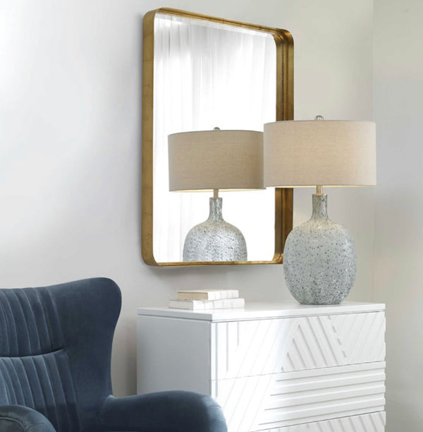 Crofton Gold Large Mirror, 30"W X 3"D X 40"H