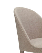 Burton Fabric Dining Chair Light Grey