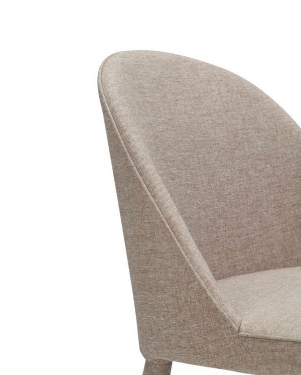 Burton Fabric Dining Chair Light Grey