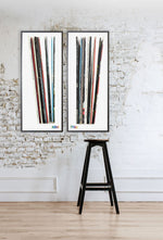 Vintage Albums II, 21.5" x 51.5"