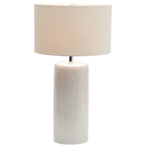 Leroy Table Lamp, Rustic White