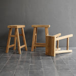 Reclaimed Teak Rectangular Counter Stool