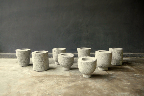 Hand Carved Stone Pot, 4 Styles