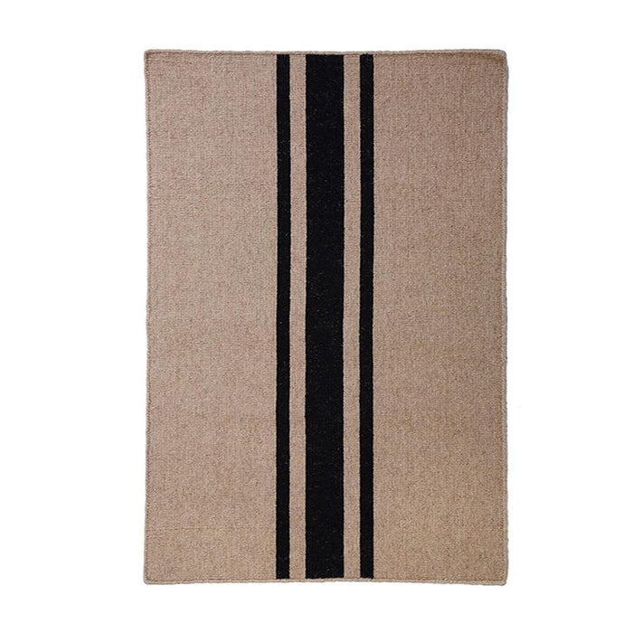 Beachwood Handwoven Rug - Natural/Black