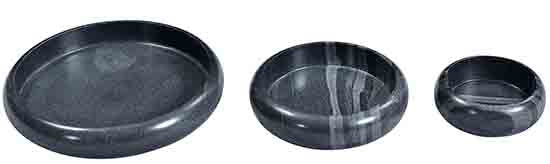 Black Marble Bowl, 3 Sizes
