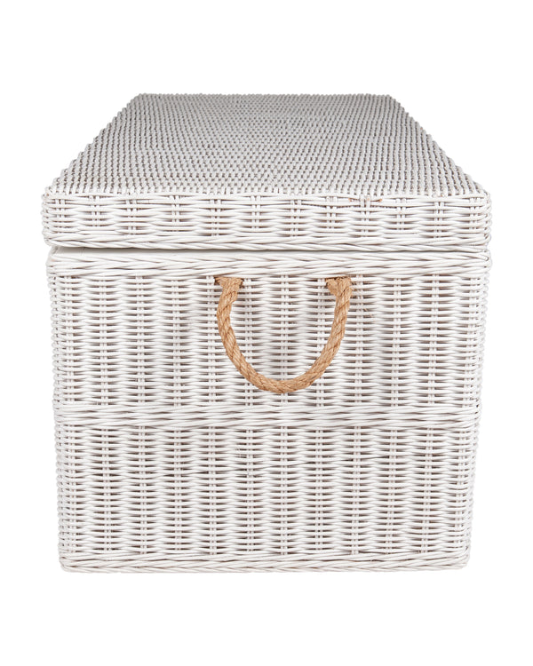 Boca Storage Bench, White