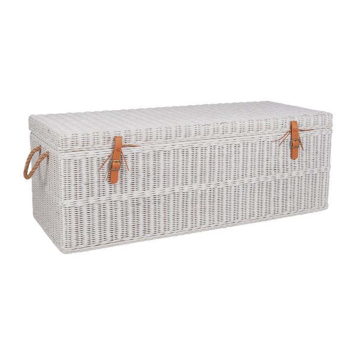 Boca Storage Bench, White