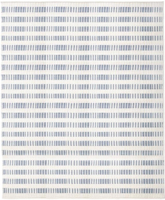 Brooke Handwoven Rug, Nordic Blue