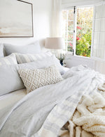 Coco Hand Woven Pillow, Ivory