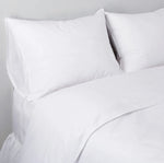 Parker Cotton Percale Duvet Cover Set, White