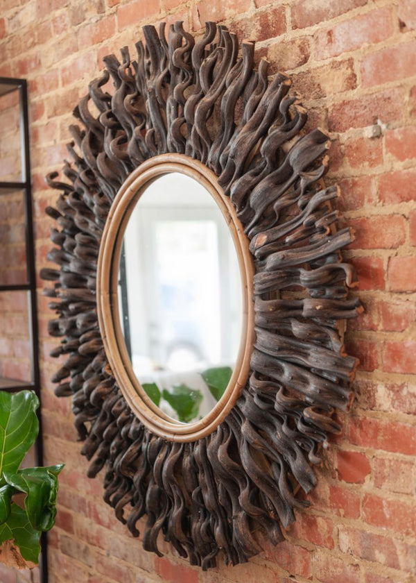 Malta Mirror-Black, 47" W x 3.5" D