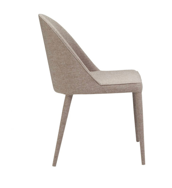 Burton Fabric Dining Chair Light Grey