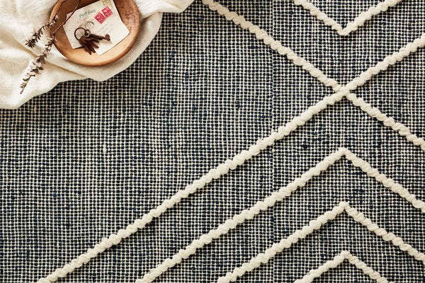 Cora-02, Indigo / White, Magnolia Home by Joanna Gaines × Loloi