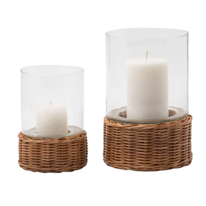 Honey Rattan Hurricane, 2 Sizes