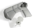 Club Right Hand Curved Chair & Ottoman