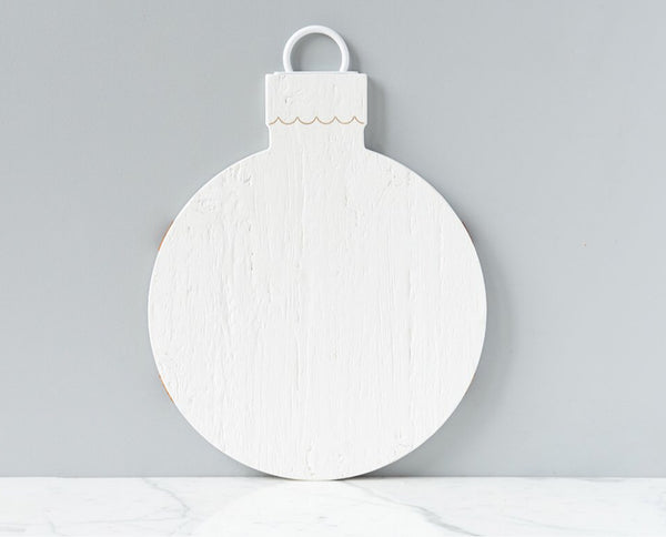 White Mod Ornament Charcuterie Board, 2 Sizes