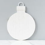 White Mod Ornament Charcuterie Board, 2 Sizes
