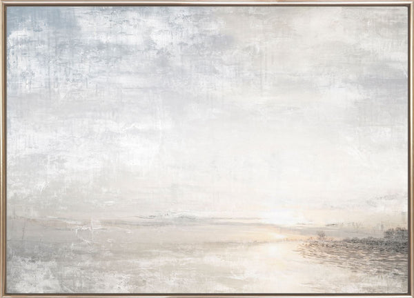 Aurora on the Lake II - Framed Canvas, 71"W x 51"H