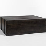 Carson Coffee Table-Dark Ebony, 40"W -54"D -18"H