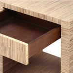 Morgan 1-Drawer Side Table, Natural