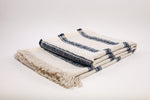 Dalton Throw, Natural & Indigo