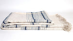 Davis XL Throw, Natural & Indigo