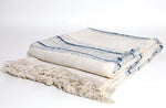 Davis XL Throw, Natural & Indigo