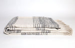 Davis XL Throw, Natural & Grey