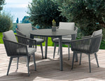 Diva Anthracite Dining Chair, Granite