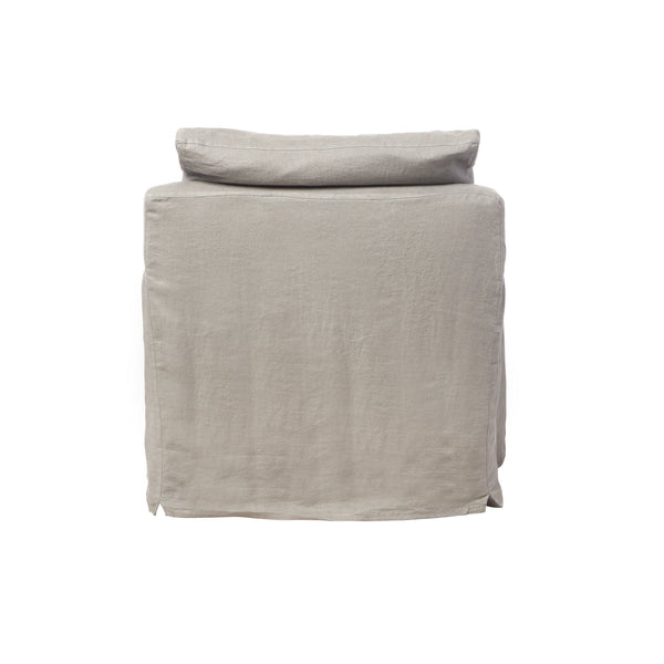 Donato Slipcovered Chair, Logan Oatmeal