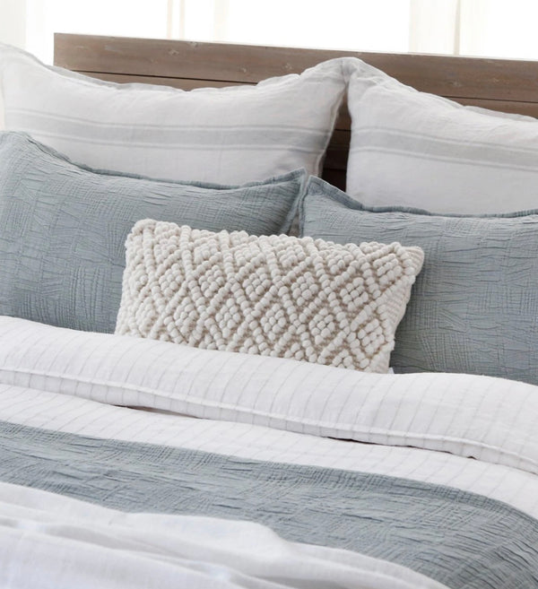 Coco Hand Woven Pillow, Ivory