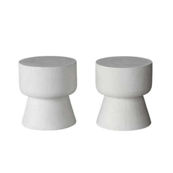 Ismaya Stool, Opaque White Finish