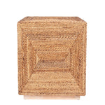 Soren Braided Seagrass Cube Accent Table