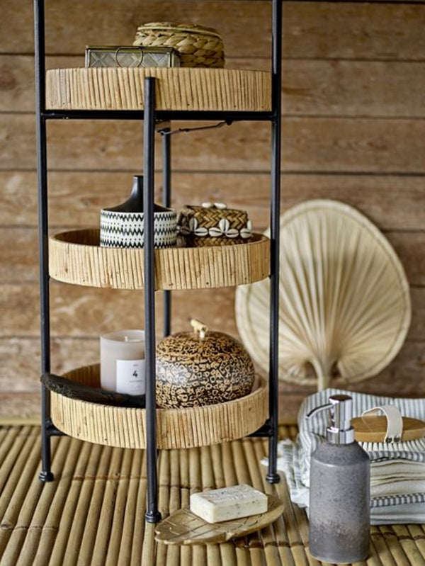 Water Hyacinth Baskets w/ Lids, Natural-3 sizes