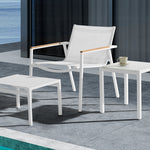 Ella Occasional Arm Chair with Optional Footstool, White