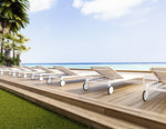 Ella Chaise Lounge, White
