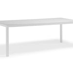 Ella Rectangular Dining Table - White, 87"W x 35"D