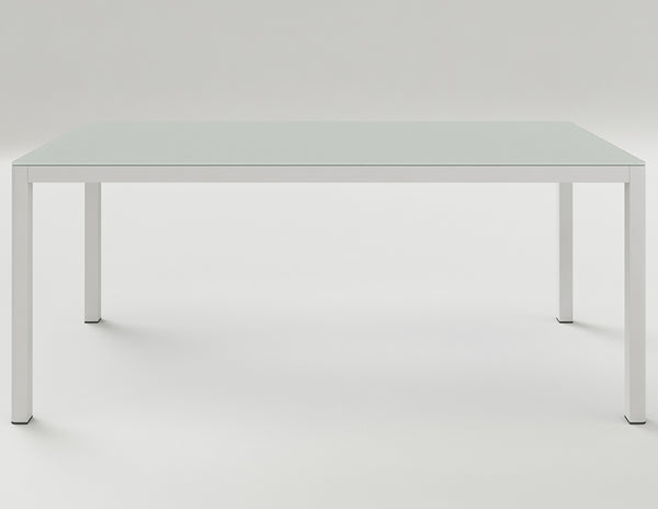 Polo/Ella Rectangular Dining Table - White, 71"W x 35"D