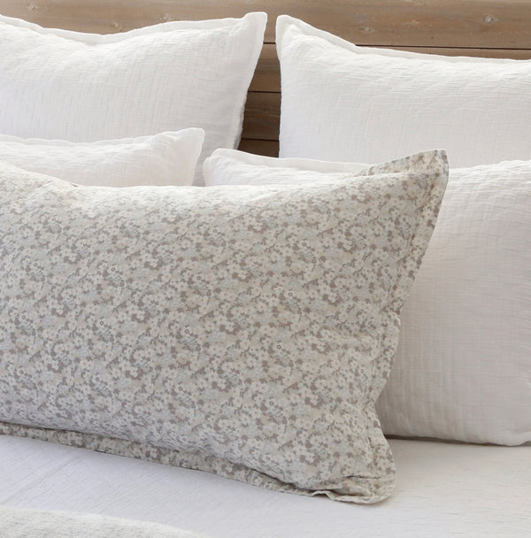 June Body Pillow, Ocean/Grey