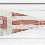 Yachting Burgee - Red Square, 21.25" x 11.25"