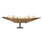 Londolozi Canoe with Metal Stand, 62"-64"L x 9"W x 8"H