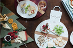 White Mod Ornament Charcuterie Board, 2 Sizes